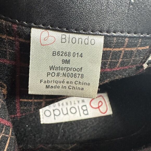 Blondo Norma Nubuck Waterproof Black Suede Ankle Boots 9M NEW‎ Side Zip - Picture 8 of 11